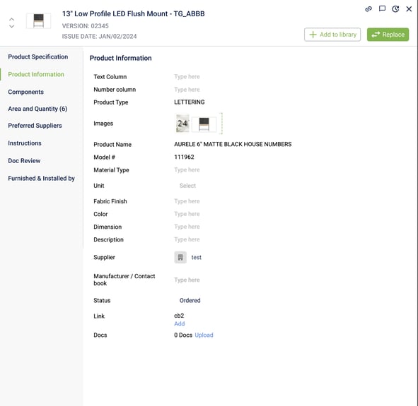 Fohlio Spec Sheets Layout and Workflow