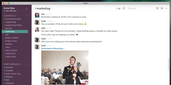 Apps: Slack Screenshot Slack