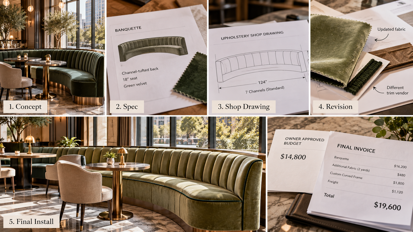 From Concept to Installed Banquette