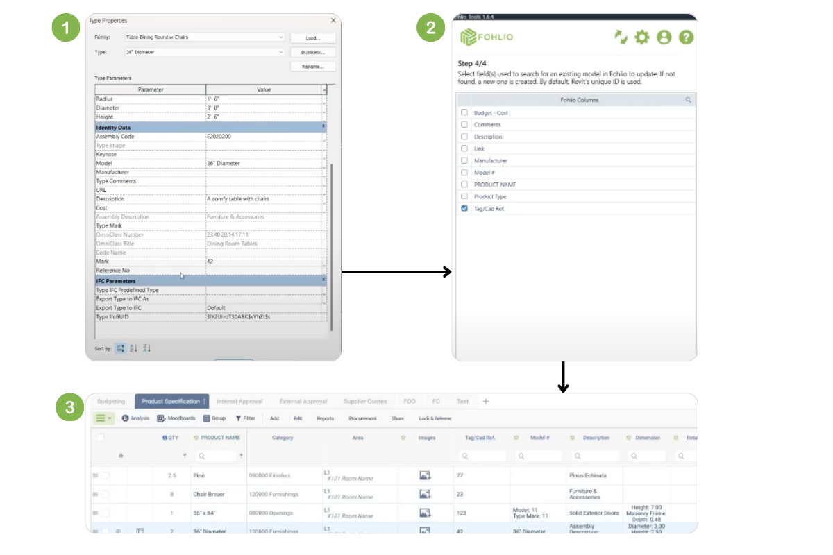 fohlio revit, revit integration, ff&e revit, design integration using autodesk revit, Fohlio FF&E Revit Integration: Cut Errors, Save Time, and Simplify Specification