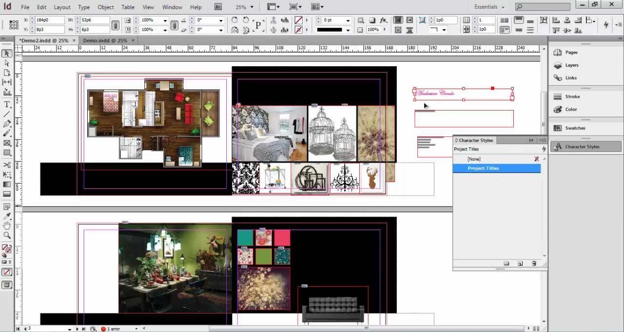 how to create a presentation using indesign