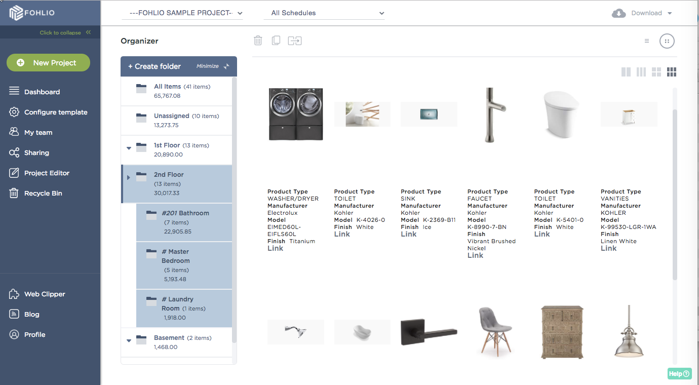 How To Create an Impactful Mood Board Without The Overkill | Fohlio | product database | FF&E | FFE | interior design specification software | digital material library