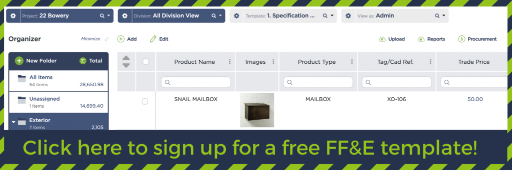 5 Ways to Manage FF&E Specification and Procurement Costs (Plus, an FFE Template That Will Save You Time) | Fohlio