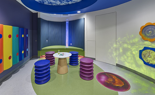 Healthcare Design- The Psychology of Color | Fohlio | F&E specification software | specification and procurement software | pediatric multisensory room