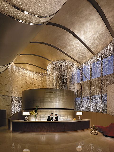Hotel Interior Design, Part 2- The Psychology of Lighting | Fohlio | reception desk