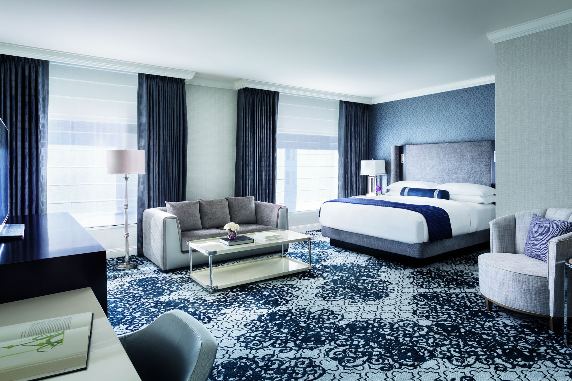 Hotel Interior Design Pschology of Color | Fohlio | blue | Ritz Carlton | FF&E | FFE | interior design software | digital materials library
