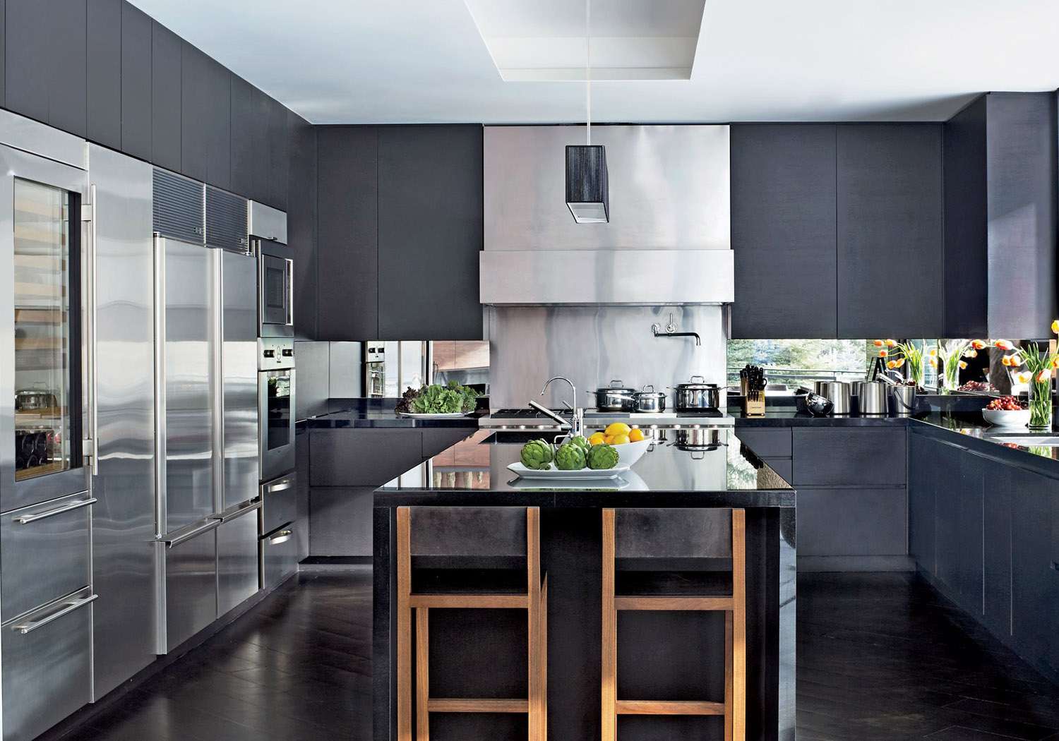 Controlling Building Costs for a Single Family Home: Design | Fohlio | Architectural Digest wood floor kitchen