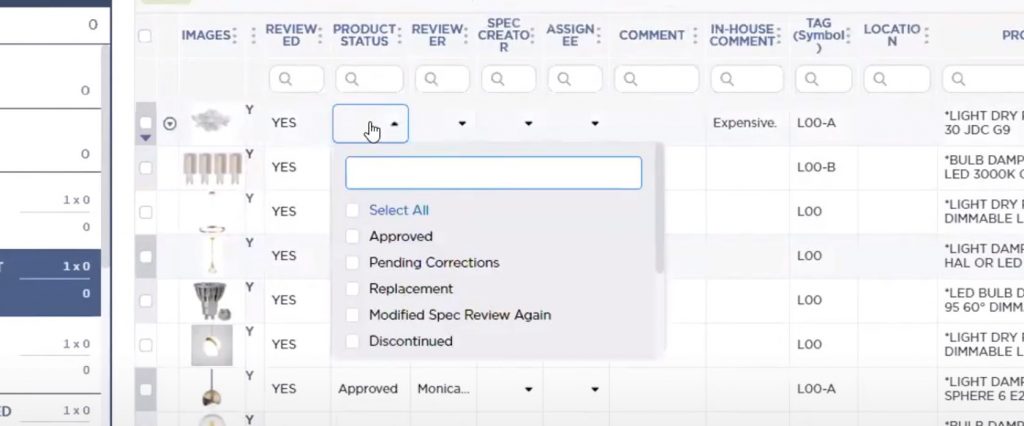 Streamline FF&E specification and procurement workflows | Fohlio product information management software | digital materials software | product selection