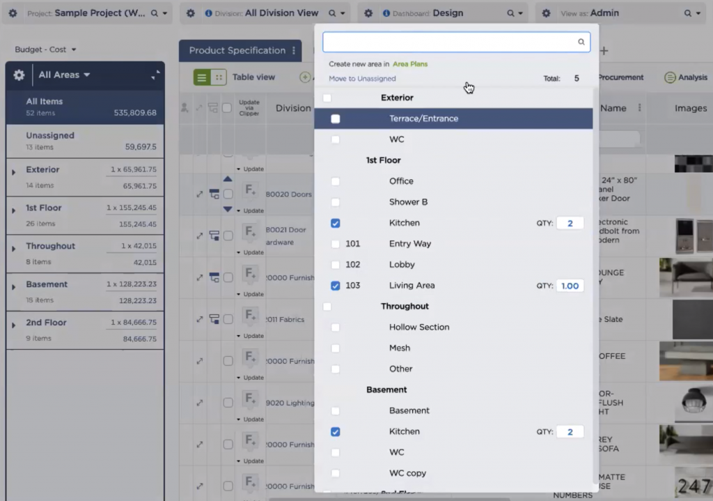 Taking Advantage of Reopening Economies: 5 Ways to Specify and Procure FF&E Faster | Fohlio | specification and procurement software | quantity management