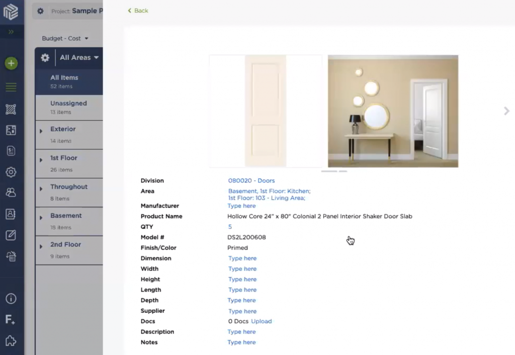 Taking Advantage of Reopening Economies/ 5 Ways to Specify and Procure FF&E Faster | Fohlio | specification and procurement software | table view
