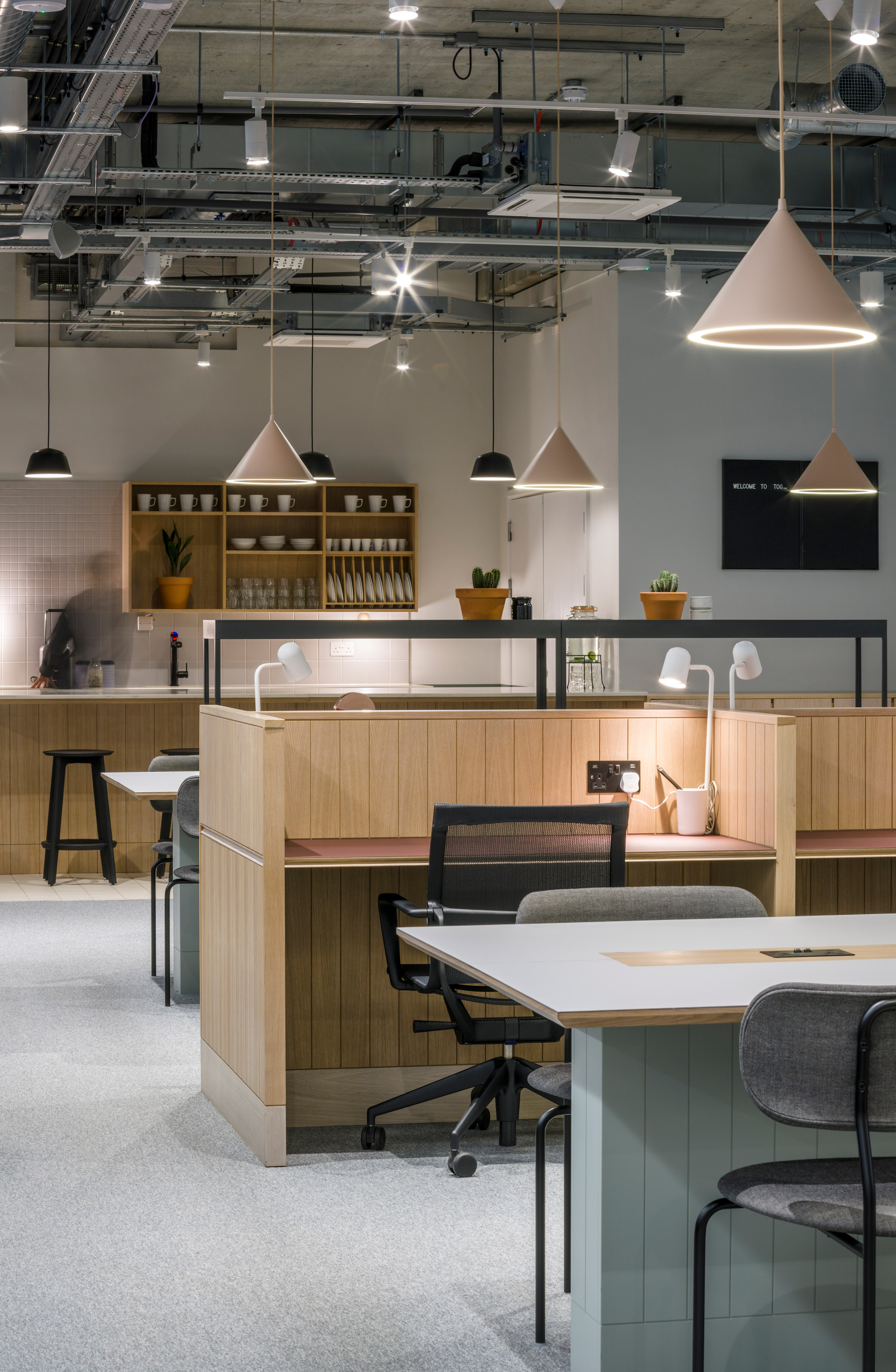 The Anatomy of Good Coworking Space Design, In Pictures | Fohlio | Product Specification and Materials Budget Calculator | Thomas House CoWorking Desk | FF&E | FFE | interior design software | digital materials library