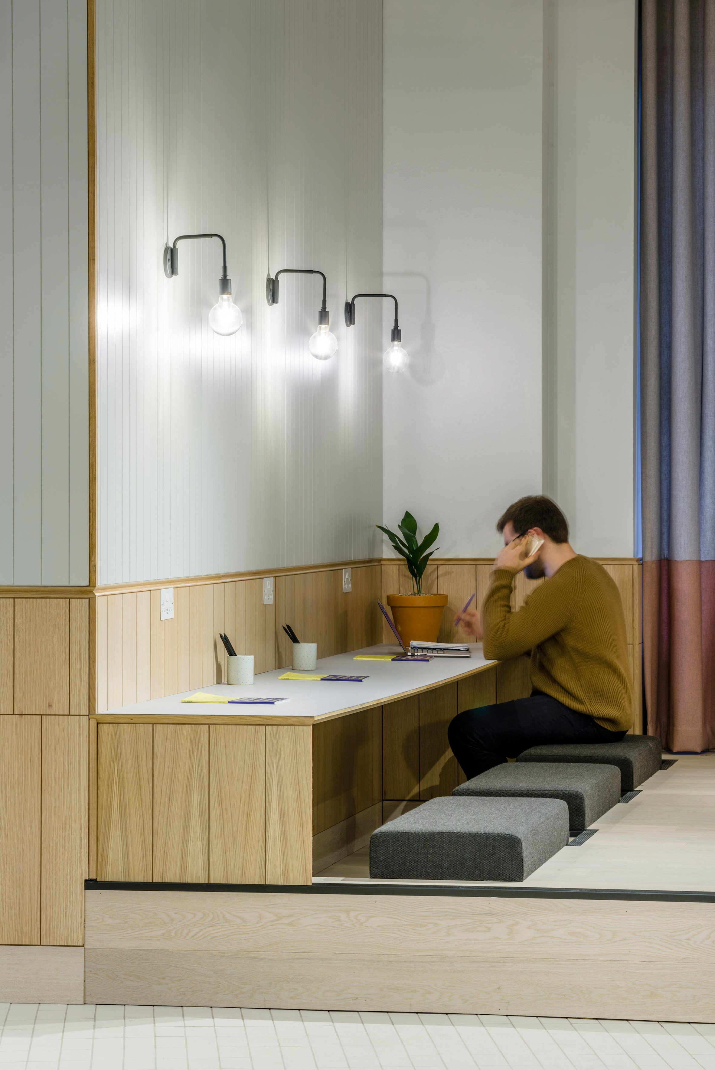 The Anatomy of Good Coworking Space Design, In Pictures | Fohlio | Product Specification and Materials Budget Calculator | Thomas House Coworking Office | FF&E | FFE | interior design software | digital materials library