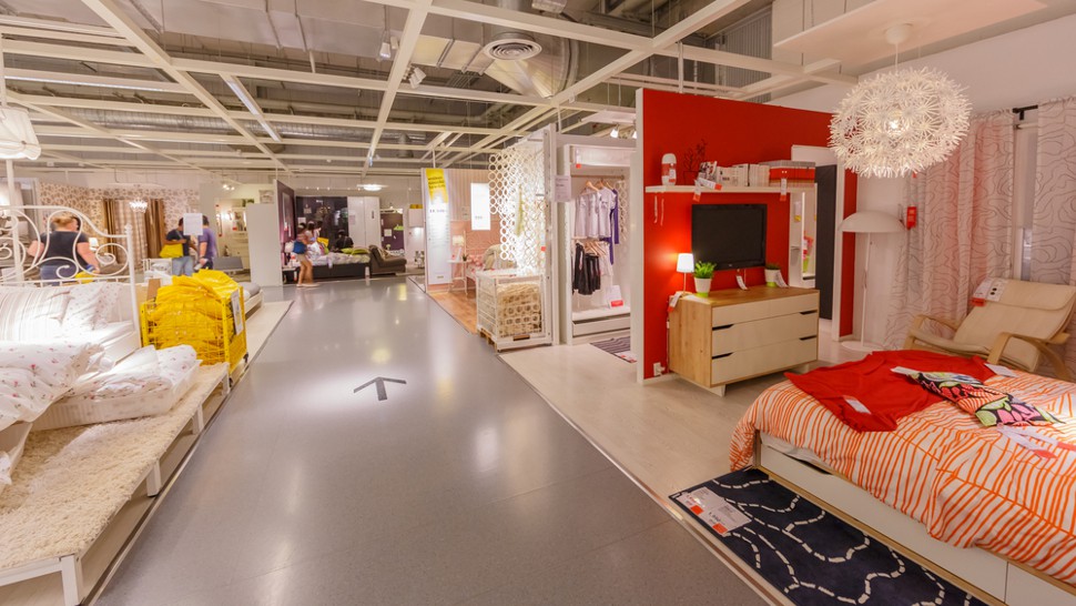 The Psychology of Interior Design, Part 2- Retail Store Layouts | Fohlio | Forced-Path Retail Store Layout 1 IKEA.jpg.jpg | material library | FF&E | FFE | interior design software | digital materials library