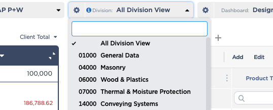 The Ultimate Guide to Setting Up Your Online Materials Library | Fohlio | FF&E specification | CSI divisions dropdown