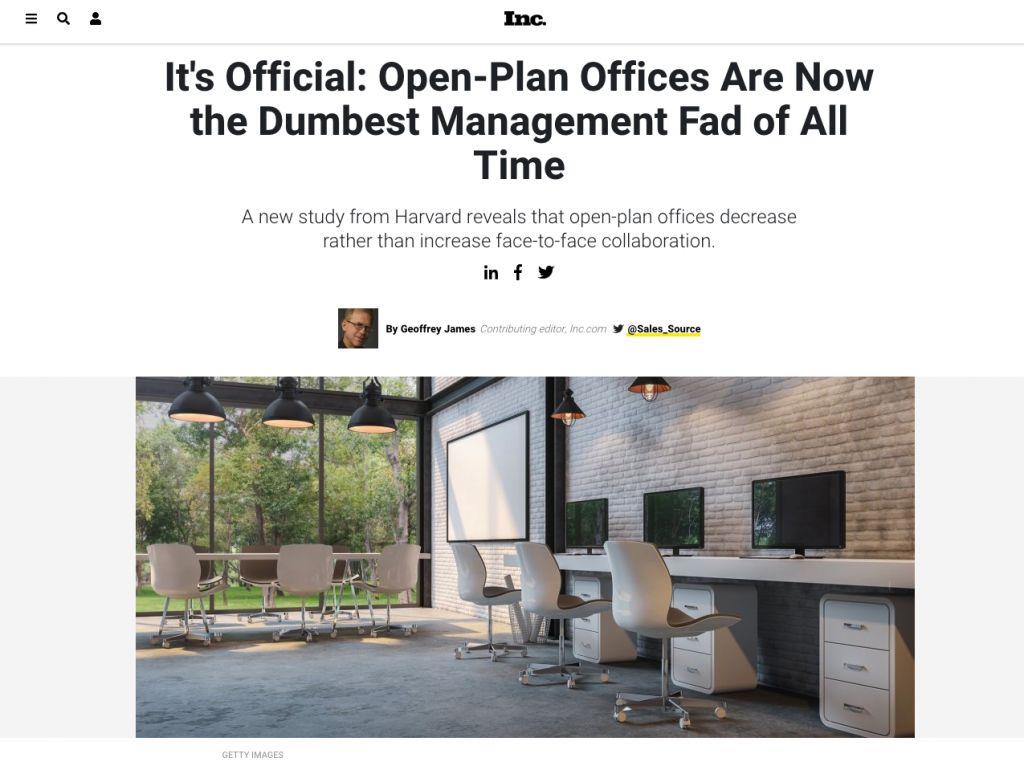 cubicle vs open office
