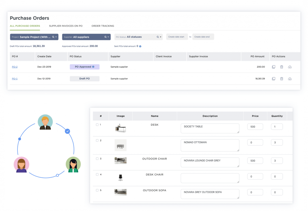 Fohlio specification and procurement software | product information management software