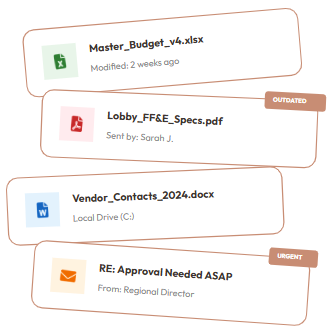 spreadsheet and file chaos
