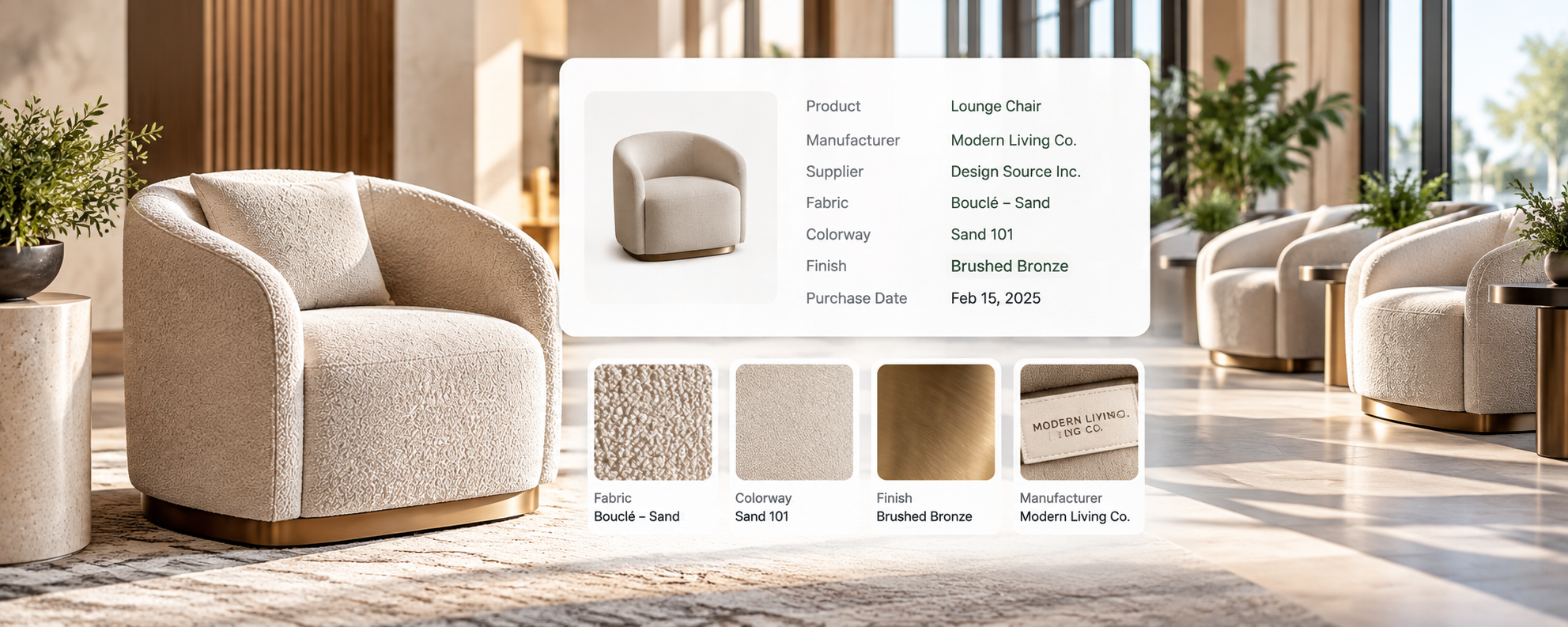 Sunlit Bouclé Lounge Chair Catalog (1)