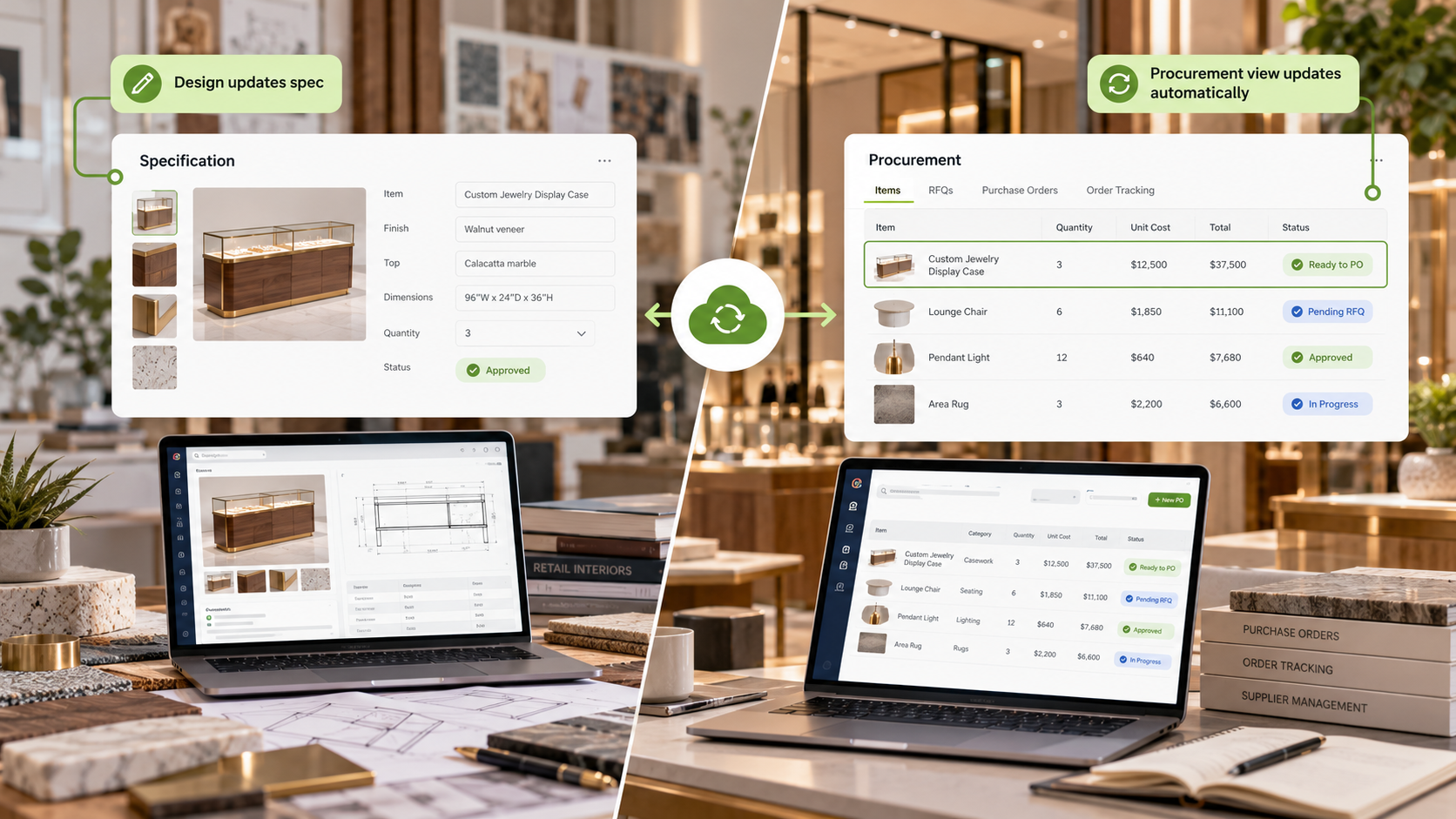 Unified Design-to-Procurement Workflow