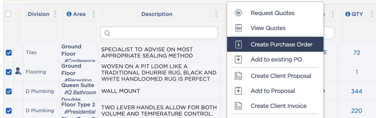 Filling in Pricing and Lead Time Information